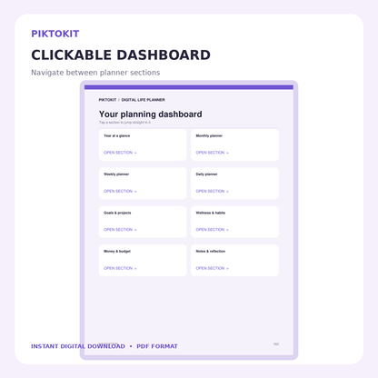 Planner dashboard