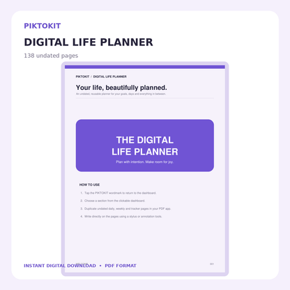 Digital Life Planner cover