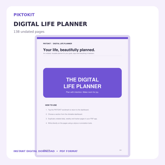 Digital Life Planner cover